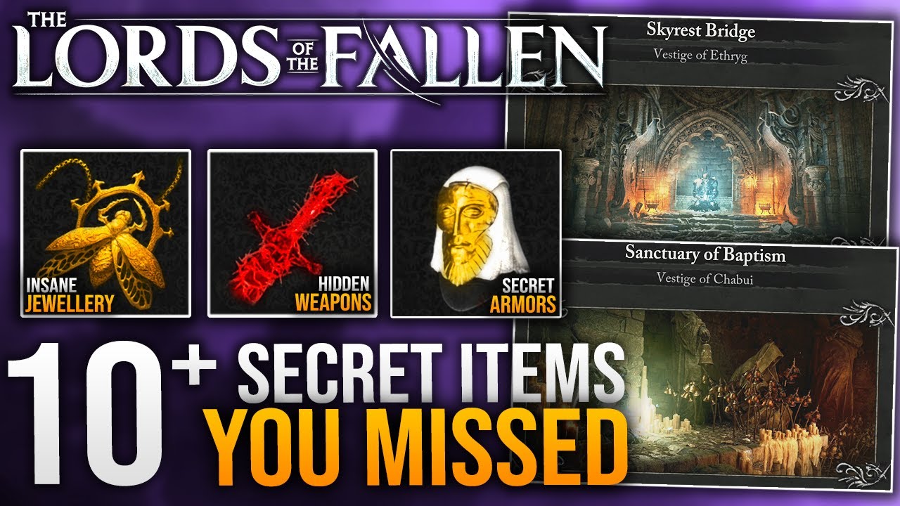 10+ SECRET YOU MISSED in Skyrest Bridge Area - Weapons, Armor, Rings & More - Lords Of The Fallen