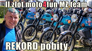 Szaleństwo.. 110 motocykli ZABYTKOWYCH 😁😁 II zlot moto4fun MZ team 🎉🎉