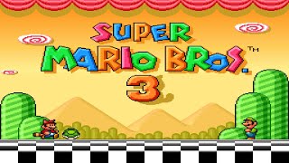 SNES Super Mario Bros. 3 100% Playthrough