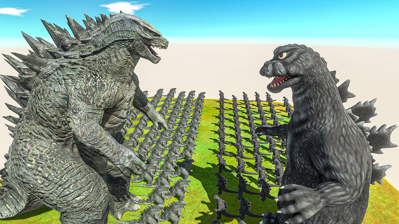 Growing Legendary Godzilla 2014 VS Showa Godzilla, Size Comparison Godzilla