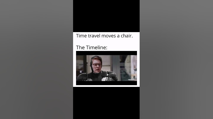 Time traveller moves a chair funny marvel meme