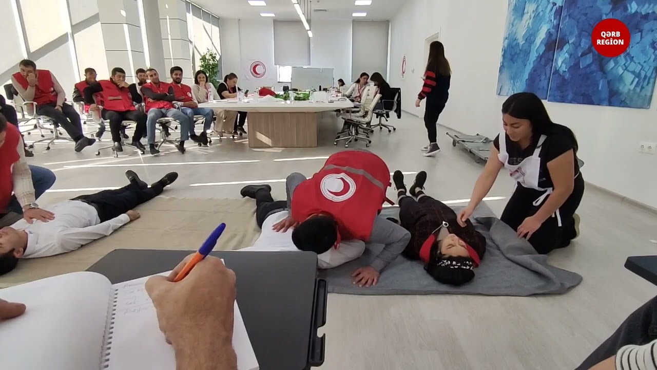 Qərb Region TV-də  AzQAC-ın Tovuzda  İlk Yardım  mövzusunda təlim haqqında reportaj