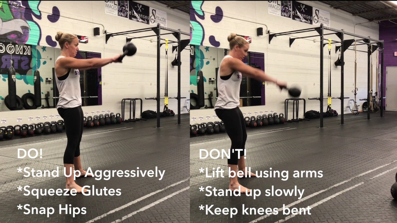 Kettlebell Technqiue Tip Lifting vs Hip Snap YouTube