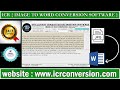 Image to word conversion software for online data entry
