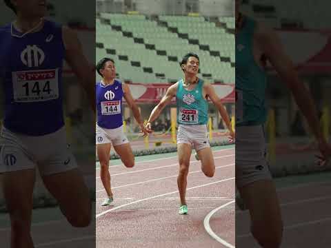 【陸上・日本選手権】男子200m、筑波大・鵜澤が自己ベストで初の日本選手権制覇