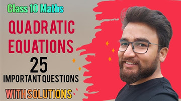 ICSE Class 10 #maths Quadratic equations | Board exams preparation #important #questions