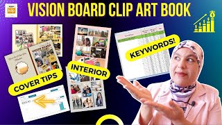 حصريا: نيش kdp جديد | Vision Board Clip Art Book (تجربتي!)