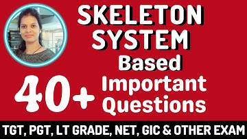 Skeleton System | कंकाल तंत्र |Based Most Important Questions For UP TGT ,PGT, GIC, LT GRADE,UGC NET