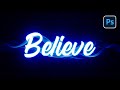Neon Text Effect in Photoshop – Easy Tutorial in Just 3 Minutes!