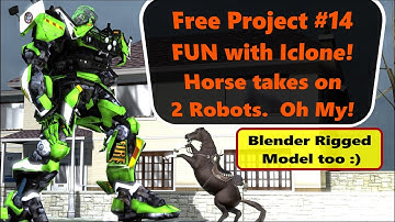 Iclone Fun Project #14 & Blender 3D model😊SUCH FUN Projects download links.  Character Creator 3