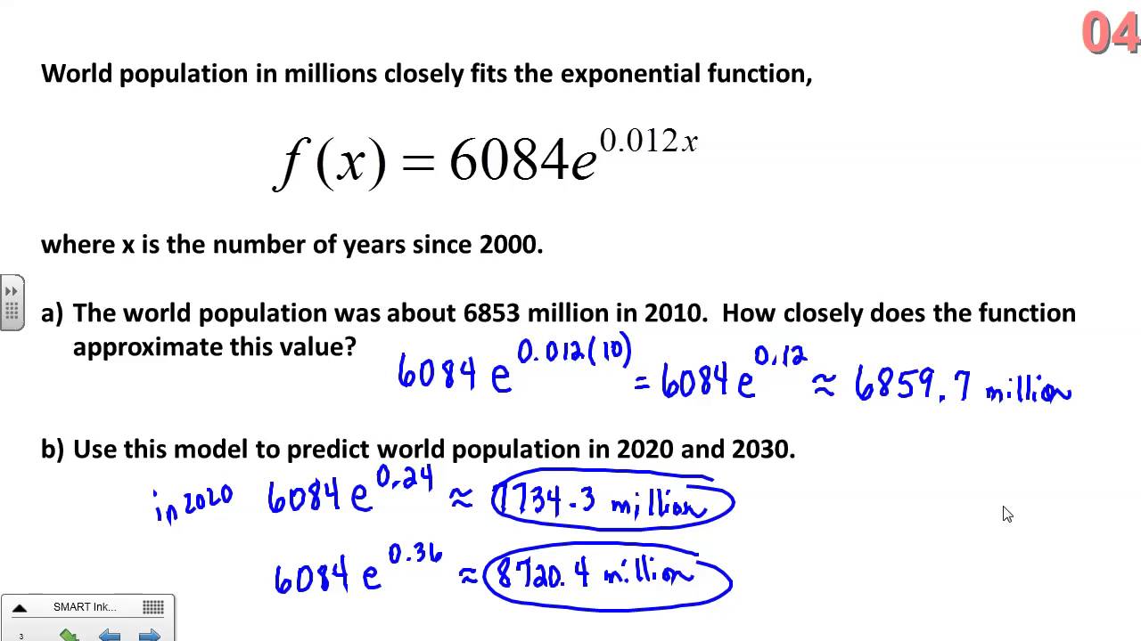 homework 10 applications of exponential functions