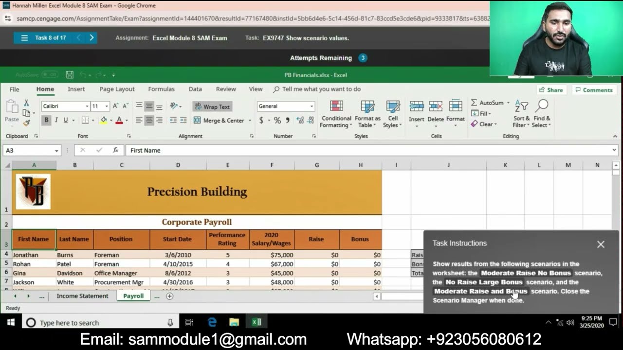 Excel Module 8 SAM Exam | Excel Module 8 SAM Exam | Excel Module 8 SAM Exam