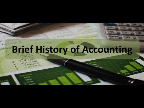 Brief History of Accounting