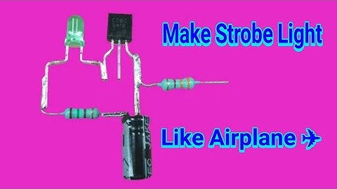 Strobe light effect with 1 transistor