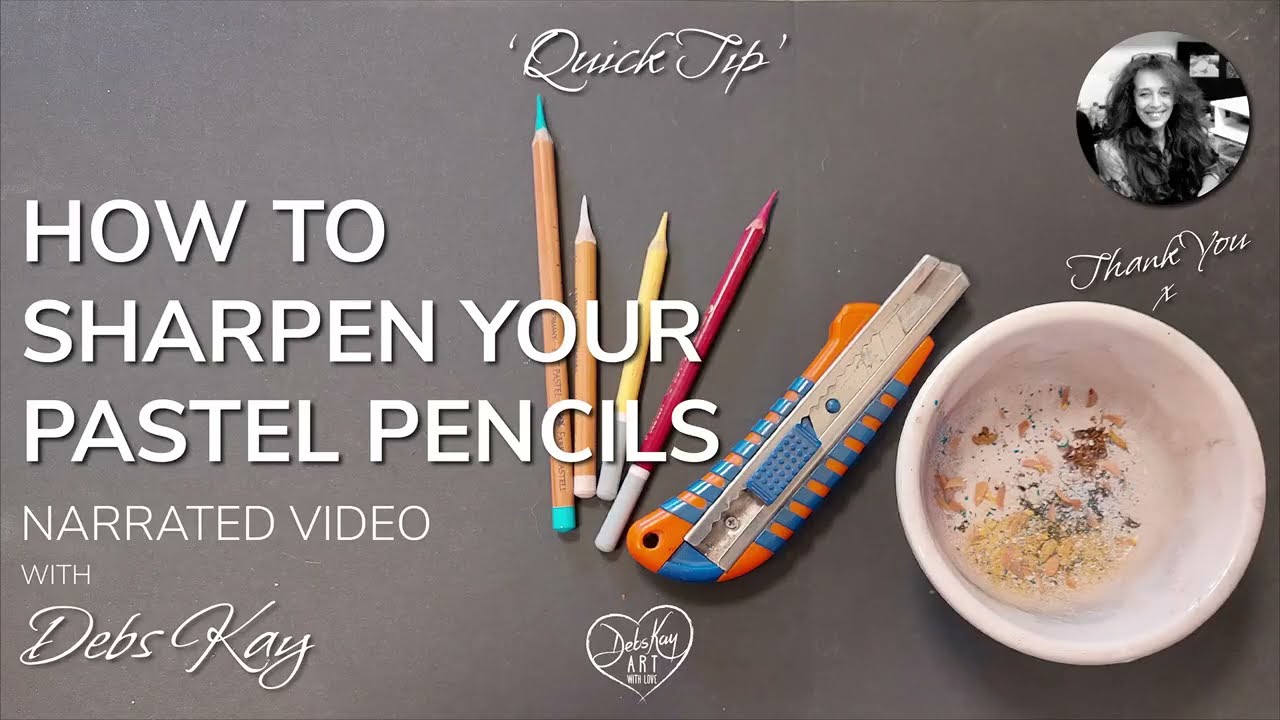 The Best Way / How to Sharpen Your Pastel Pencils to a Super Sharp Point –  Shaymus Art