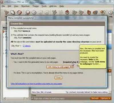 AllWebMenus - How to Compile/Link menus