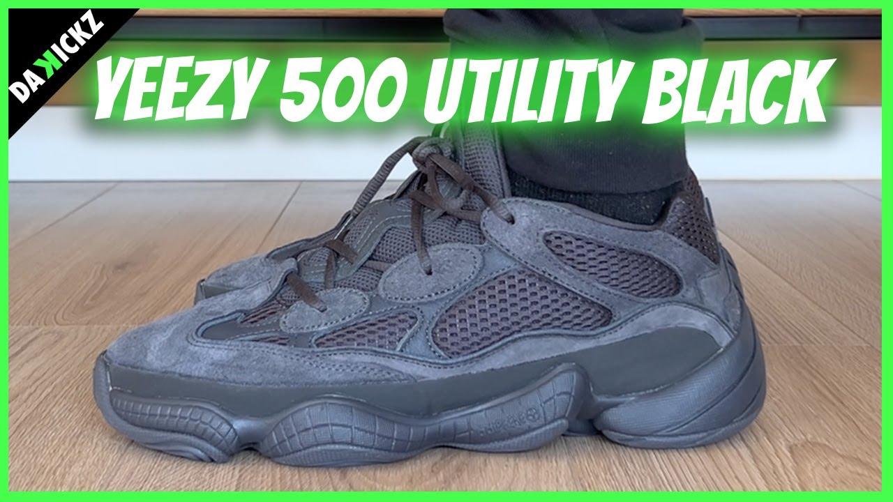 Yeezy 500 Utility Black Unboxing + On  Feet 