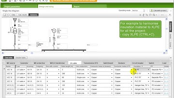 Ecodial  How to easily change cable insulation for a whole project