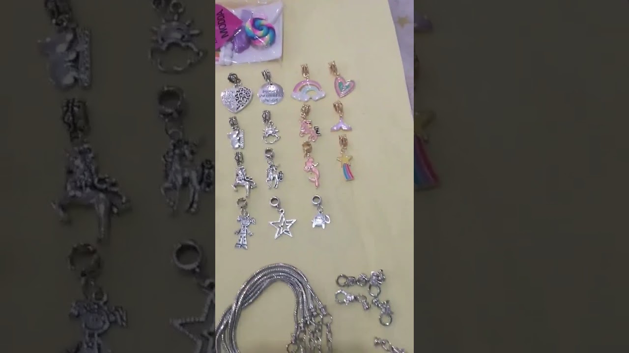 Diy Charm Bracelet Making Kit, Unicorn Bracelet Kit, Mermaid Candy