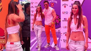 Nia Sharma & Shalin Bhanot attend Dunk Fest Holi Bash 😍💖📸