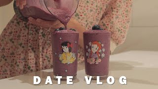 eng)newlyweds vlog _ blueberry yogurt smoothie, potato soup, stir-fried potato, homemade cheesecake