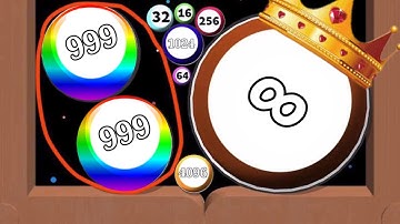 🎯 Surround and Merge (jelly 2048) 🆚 hide ball (save the doge) 2048 Gameplay part #19