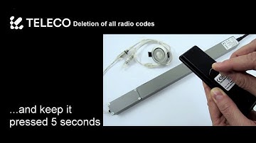 Deletion of all radio codes