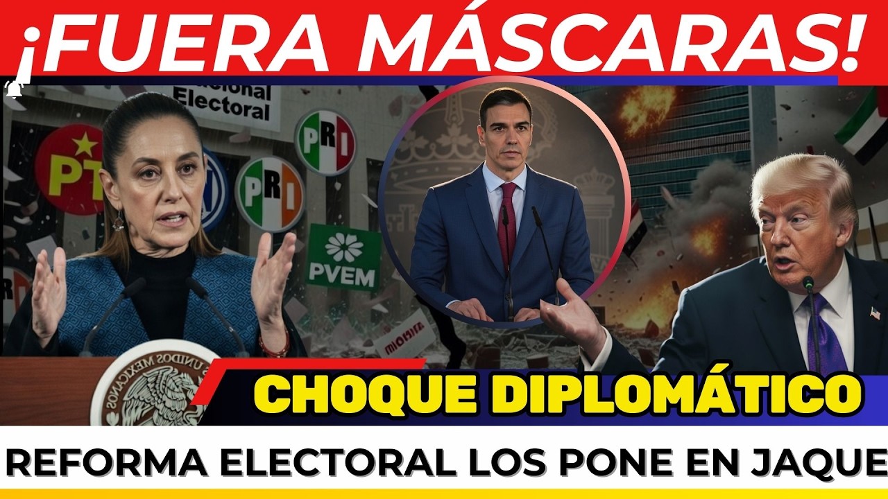 ¡SE DESCUBRE TODO! Llega REFORMA ELECTORAL de SHEINBAUM. CHOQUE DIPLOMÁTICO entre España y EEUU