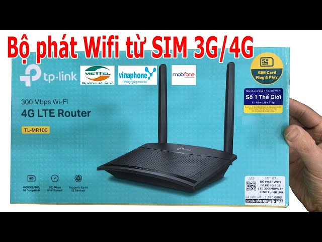 Cách cài đặt và sử dụng Bộ phát Wifi di động 4G LTE TP-Link TL-MR100