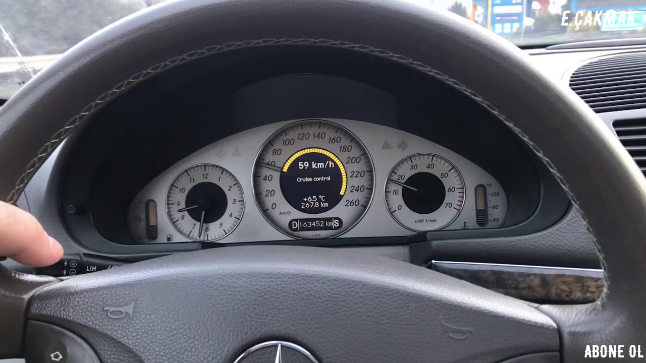 Mercedes 'Cruise control' (Hız Sabitleme) Kullanımı YouTube