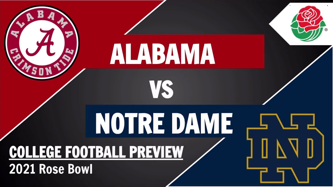 Rose Bowl Previews and Predictions: Alabama football vs Notre Dame