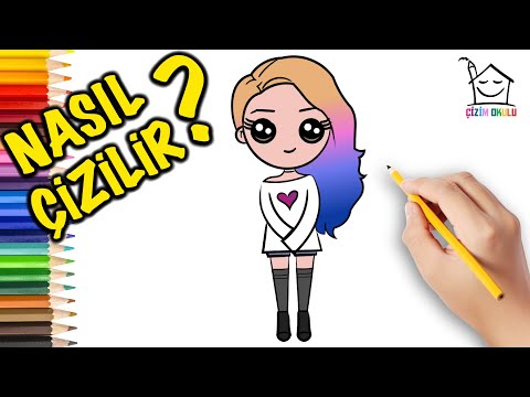 Nasıl Çizilir? - Sevimli kız  - ÇİZİM OKULU