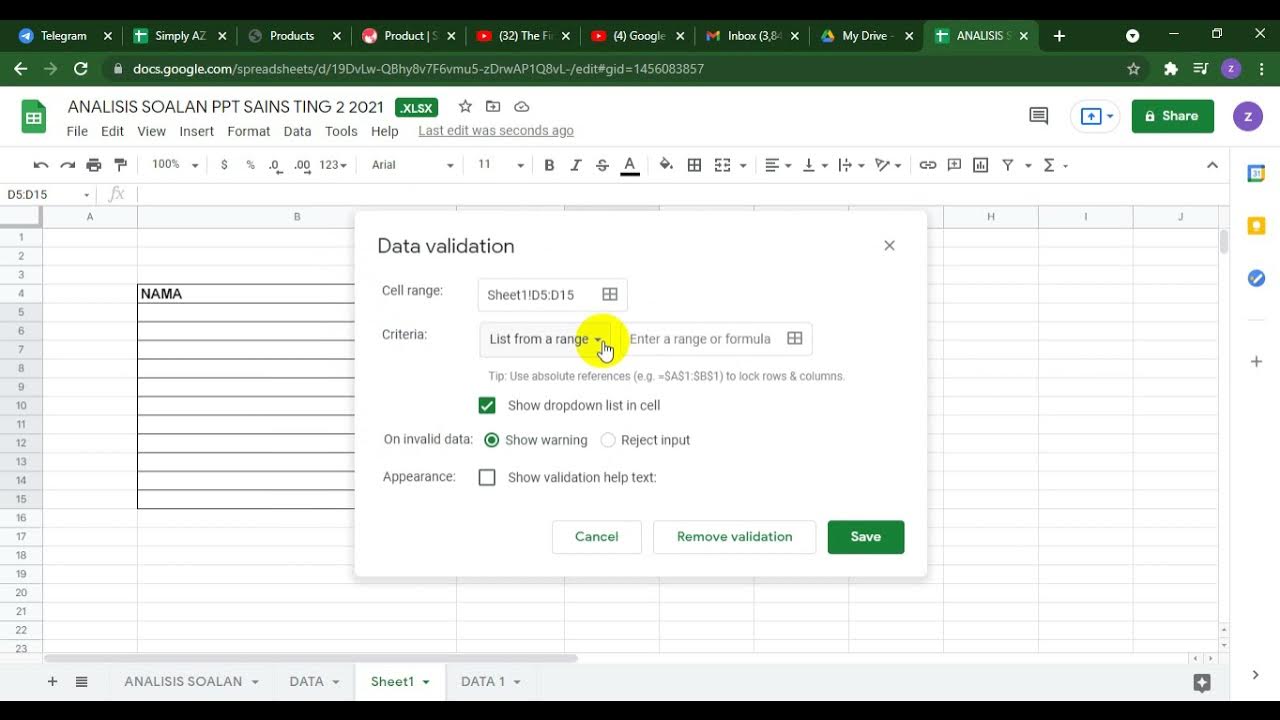Add Date Picker To Google Sheets