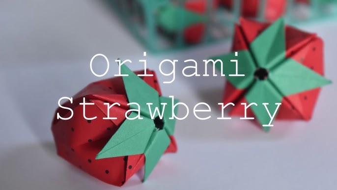 Origami Apple - Beginner Origami * Moms and Crafters