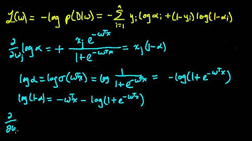 (ML 15.5) Logistic regression (binary) - computing the gradient