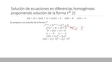 Ecuaciones en diferencias