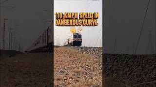 110 KMPH High Speed Action! 🚄 Train Drifting on a Dangerous Curve!