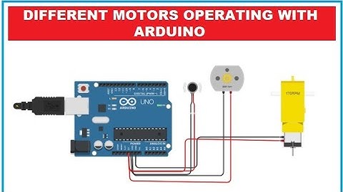 How to connect different motors from arduino on tinkercad.