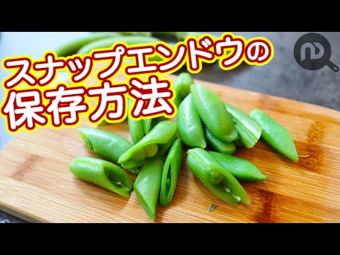 スナップエンドウの保存方法　冷蔵・冷凍　N.D.Kitchen Basic