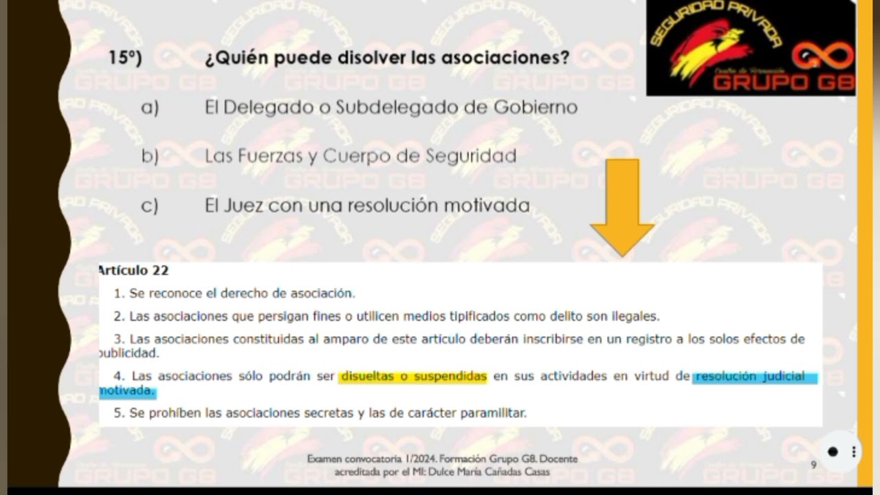 Examen convocatoria 1/2024 Vigilante de Seguridad Privada 🆚