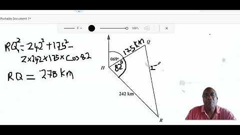 CSEC Math exam solutions P2 Qu 9b