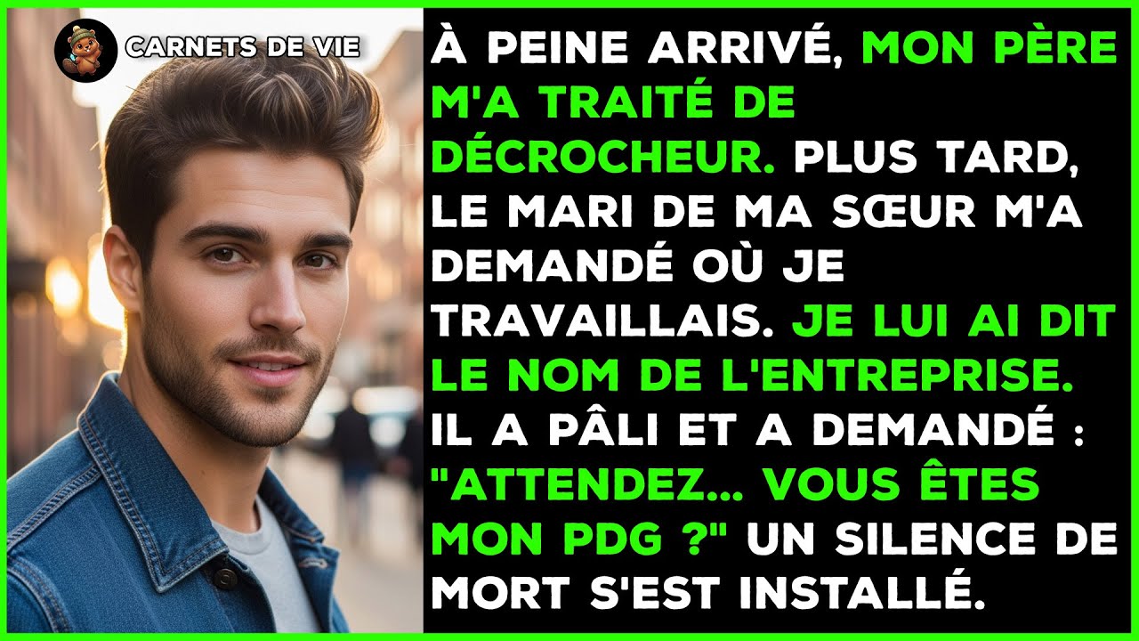 À peine rentré, mon père m'a lancé une pique. 