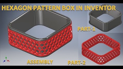 Hex Pattern Box in Autodesk Inventor || Pattern Making on Box in Autodesk Inventor || 3d Cad Basics