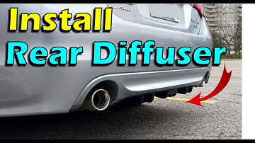 How to install an aftermarket Universal Rear Bumper Diffuser