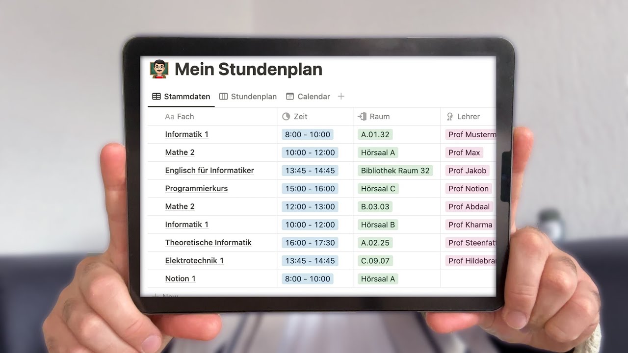 Anleitung iDoceo: Änderungen im Stundenplan eintragen (Video 33)