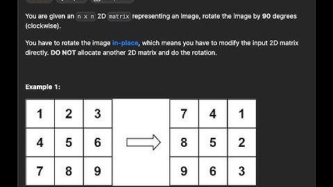 Rotate Image - Leetcode 48 - Python