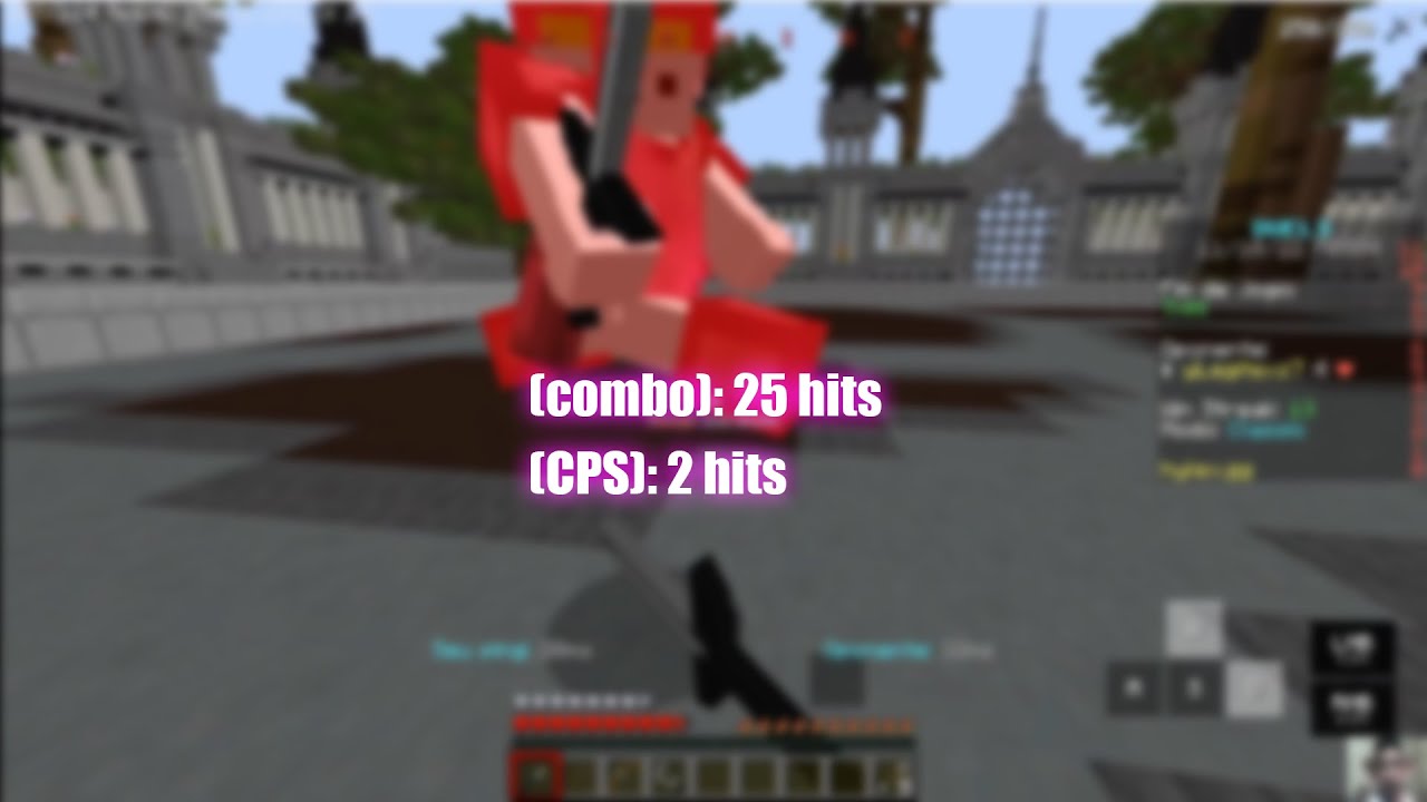 Como Combar Com Pouco Cps (W-TAP + BLOCKHIT) Minecraft