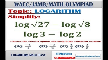 Understanding Logarithms - How to Simplify Log Expressions with Ease | #logarithms  #STEMuAfrica