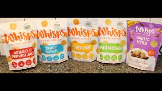 Whisps Cheese Crisps: Asiago & Pepper Jack, Tangy Ranch, Cheddar, Parmesan & Garlic Herb Review