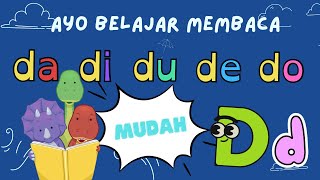 BELAJAR MEMBACA SUKU KATA DA DI DU DE DO | HURUF LATIN UNTUK ANAK
